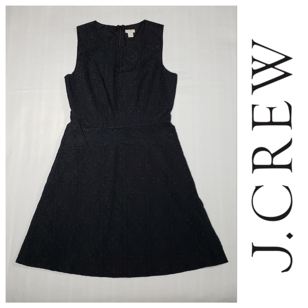 J.CREW Jacquard Eyelet Fit and Flare Dress